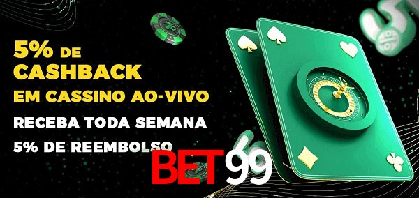 Promoções do cassino ao Vivo bet99